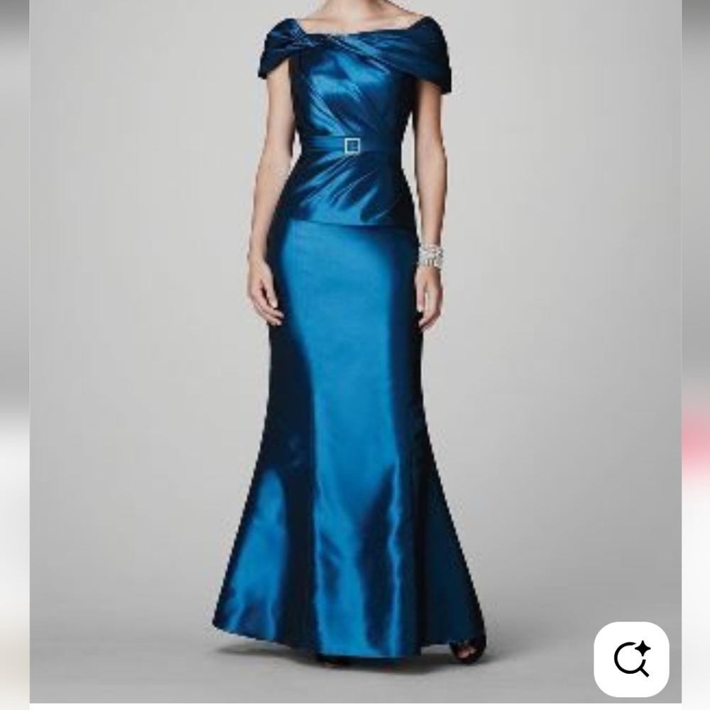 Alfred Angelo 7215 Mother of the Bride Dress Luxe Taffeta Evening Gown Set 4 - Picture 11 of 11
